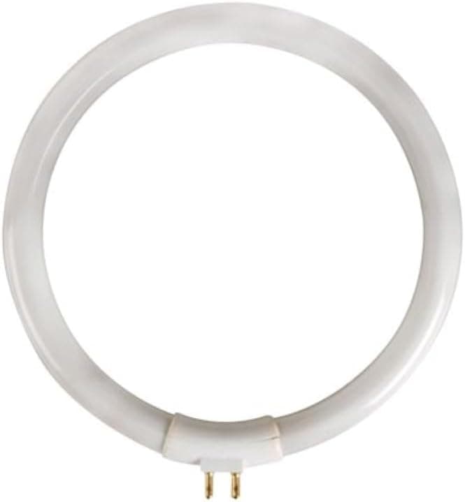 Velleman Tubo fluorescente T4 12W, bianco freddo 6500K, 720 lumen, lampada di ricambio rotonda per lampada con lente, luce da lavoro senza sfarfallio per lavori di precisione ed elettronica