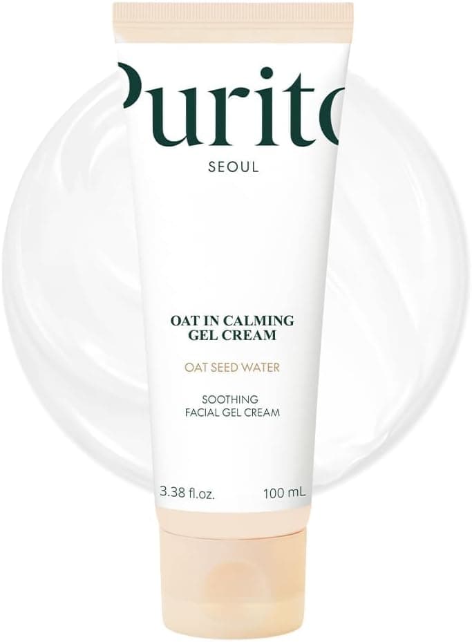 PURITO Oat In Calming Gel Cream | Soothing solution for Sensitive Skin | Lightweight, Non-Comedogenic, Fragrance-Free, Vegan & Cruelty-free | Korean Skincare, 100mL 3.38 fl.oz