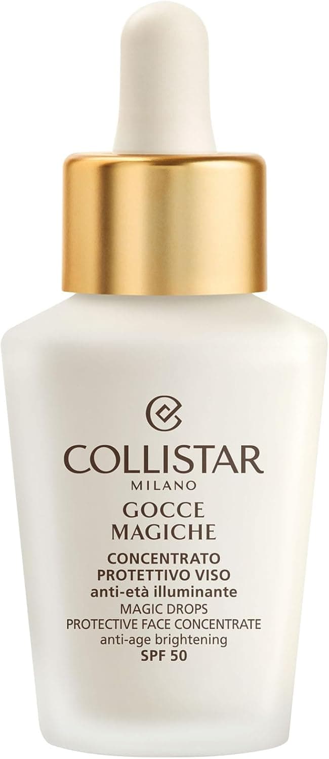 Collistar Gocce Magiche Protettive Spf50, Texture Leggera e Fluida, Illumina e Uniforma il Colorito, Proteggono da Raggi UV/IR e Inquinamento 365 Giorni l'Anno