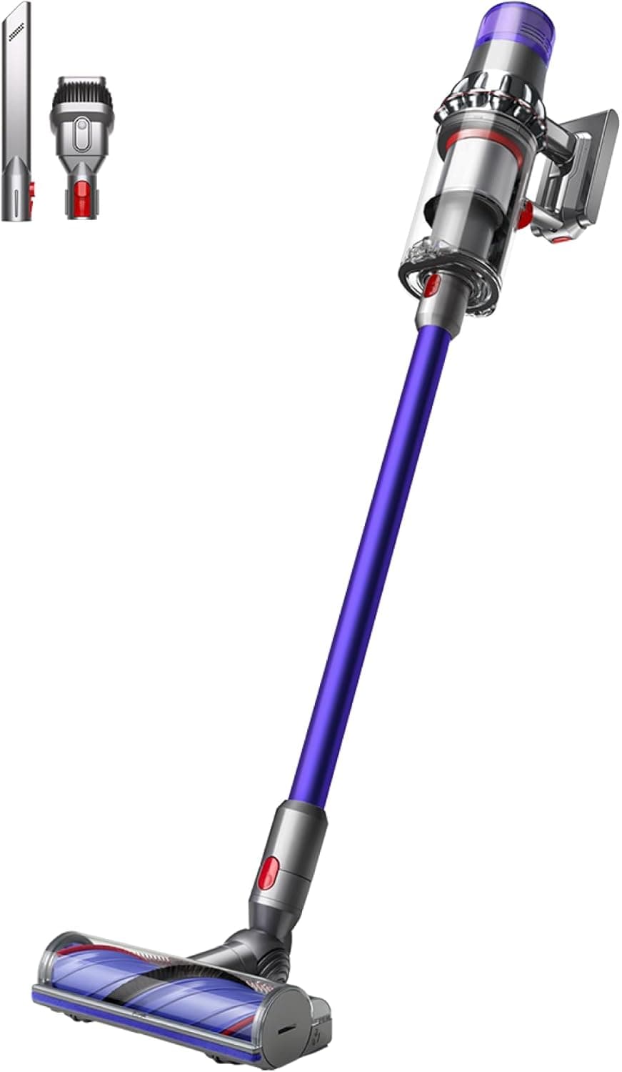 Dyson V11™ Advanced aspirapolvere senza filo, 200 Airwatt, autonomia 60 minuti, tecnologia anti-groviglio, aspirapolvere per pavimenti e portatile (Nichel/Viola)