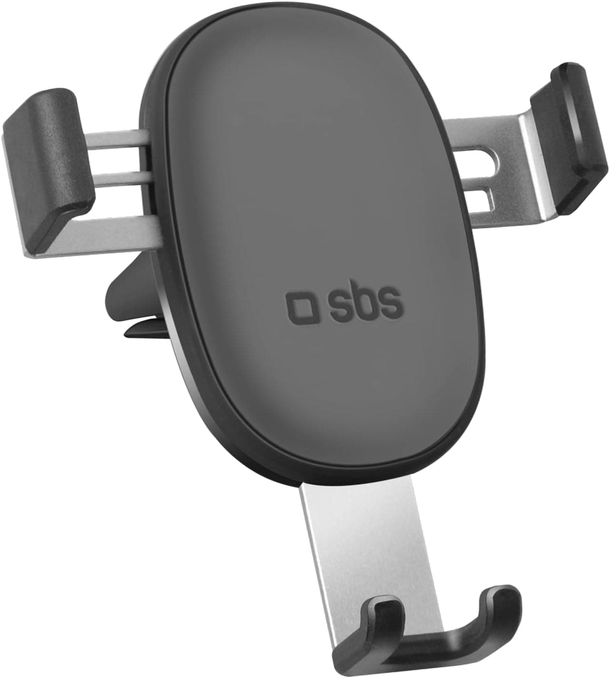 SBS Portacellulare con Chiusura Automatica a gravità, Supporto Porta Telefono da Auto per Bocchette d'Areazione, Utilizzo ad Una Sola Mano per iPhone, Samsung, Xiaomi, Oppo