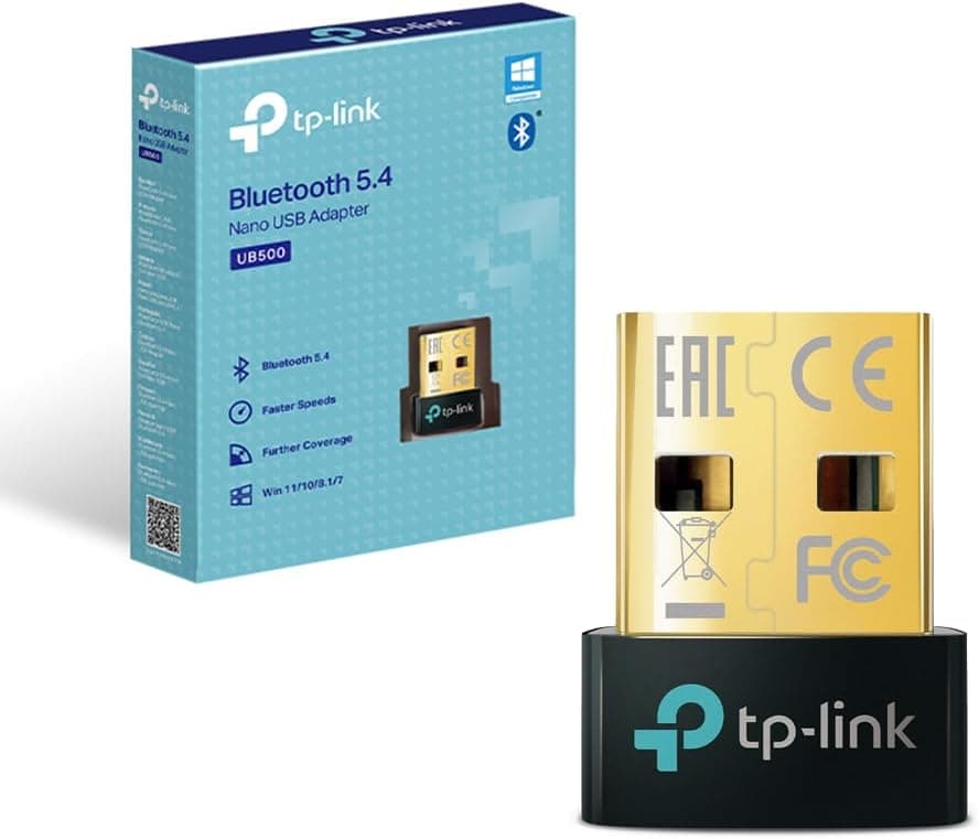 TP-Link UB500 Nano Bluetooth USB BT 5.4, Chiavetta Bluetooth per PC, Adattatore Bluetooth, Trasferimento Wireless Per PC, Stampanti, Altoparlanti Ecc, Compatibile con Windows 11/10/8.1/7