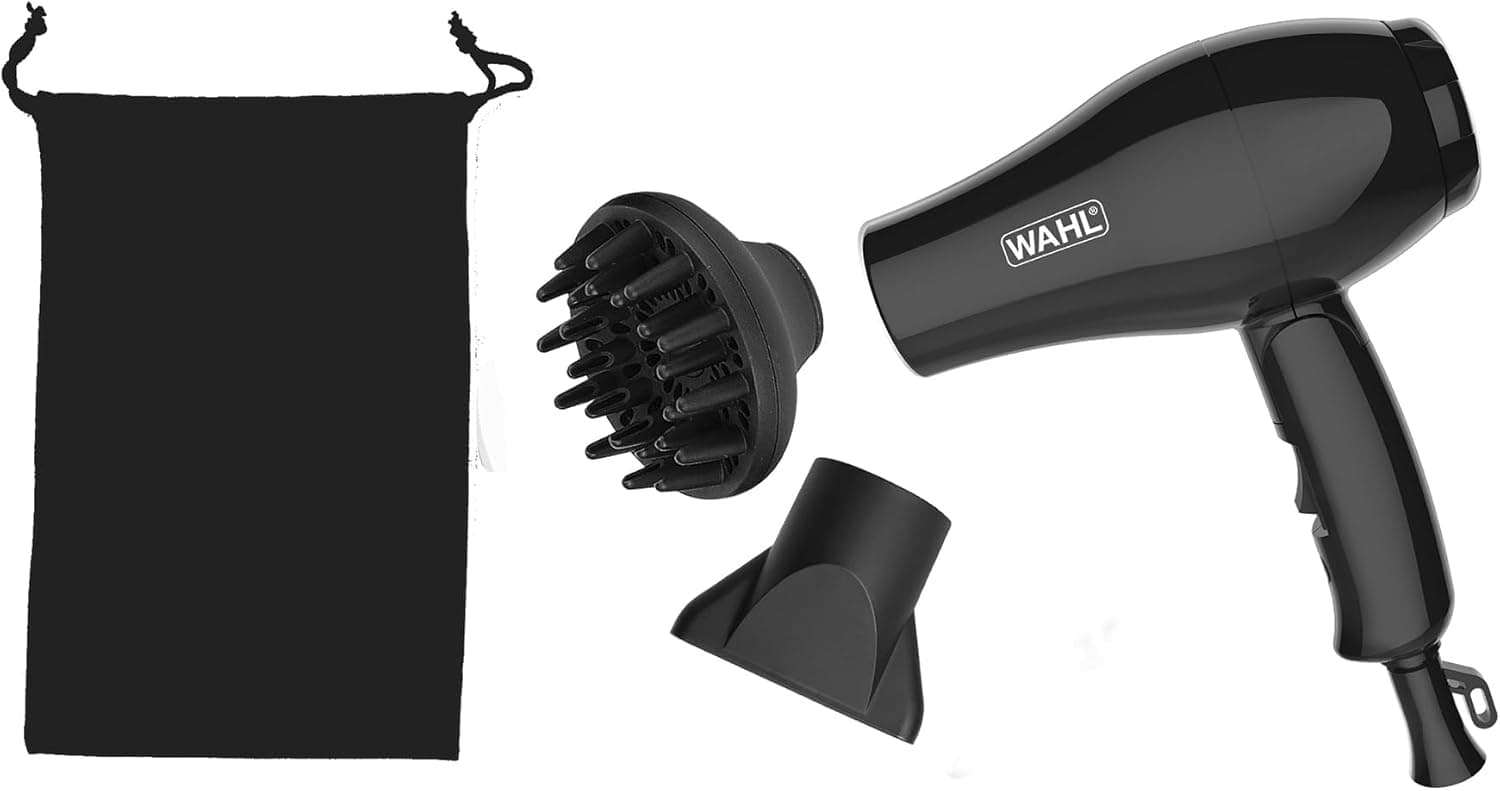 Wahl Asciugacapelli da Viaggio - 300 g, Leggero, Nero