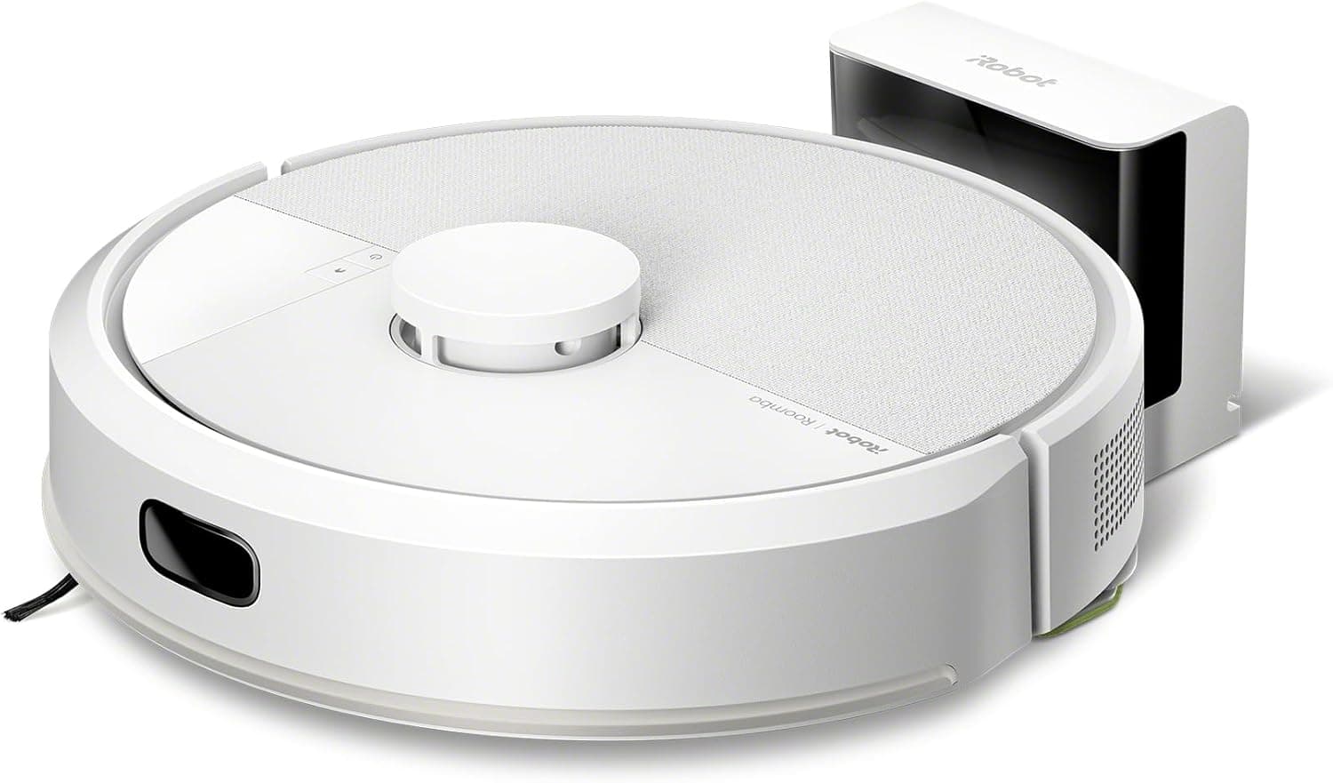 iRobot Roomba 105 Combo, Robot Aspirapolvere Lavapavimenti, Pulizia a 4 Fasi, Navigazione ClearView LiDAR, Rilevamento di Tappeti/Moquette, Pulizia Mirata, Controllo tramite App, Bianco