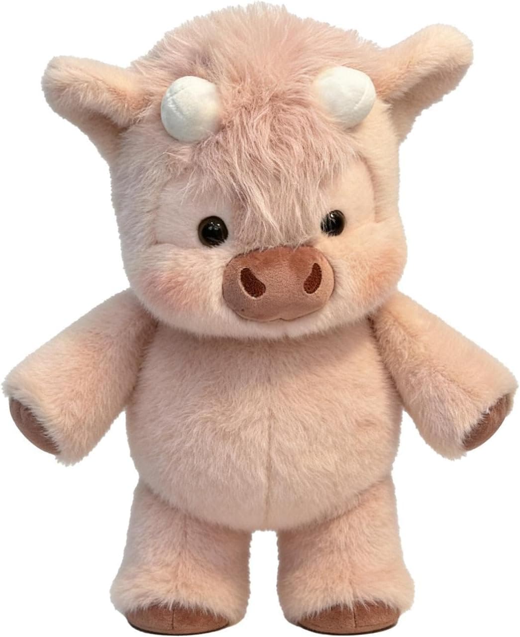 Generico peluche che corre, running Adorable Highland Cattle Plush Toy, Plush Cow Stuffed Toy Soft Throw Pillows For Boys Girls Nursery Bedroom Bedside Sofa Living Room Office Car