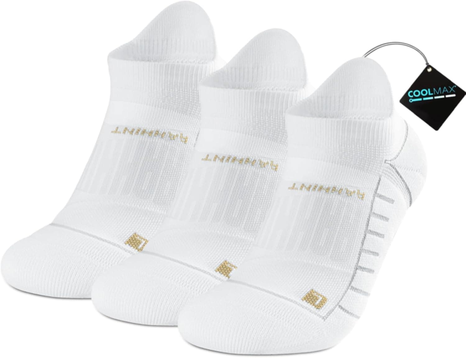 Rahhint Coolmax Compressione 3 Paia Corti Calze Running per Uomo e Donna, Anti-Vesciche, Calze Sportivi Uomo Donna, rinforzati tallone e punta, Umidità e Traspirazione