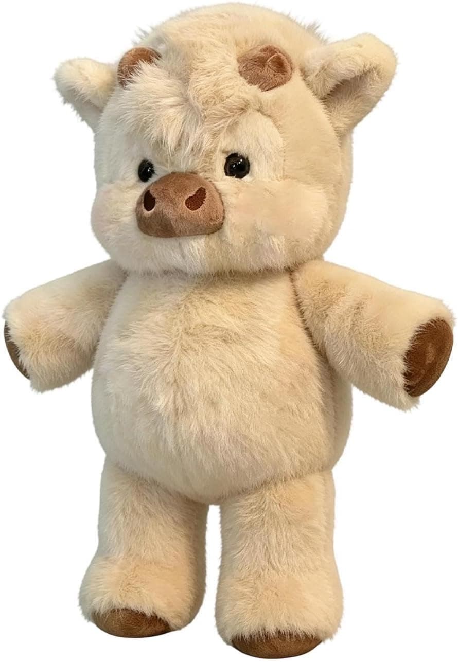 Peluche Muccas Che Corre Con Gambe Mobili - 45cm Cuscino Morbido Soffice Antistress, Peluche Cinghiale E Pecora Per Decorazione Casa, Regalo Per Famiglia Amici Bambini, Allevia Lo Stress Quotidiano