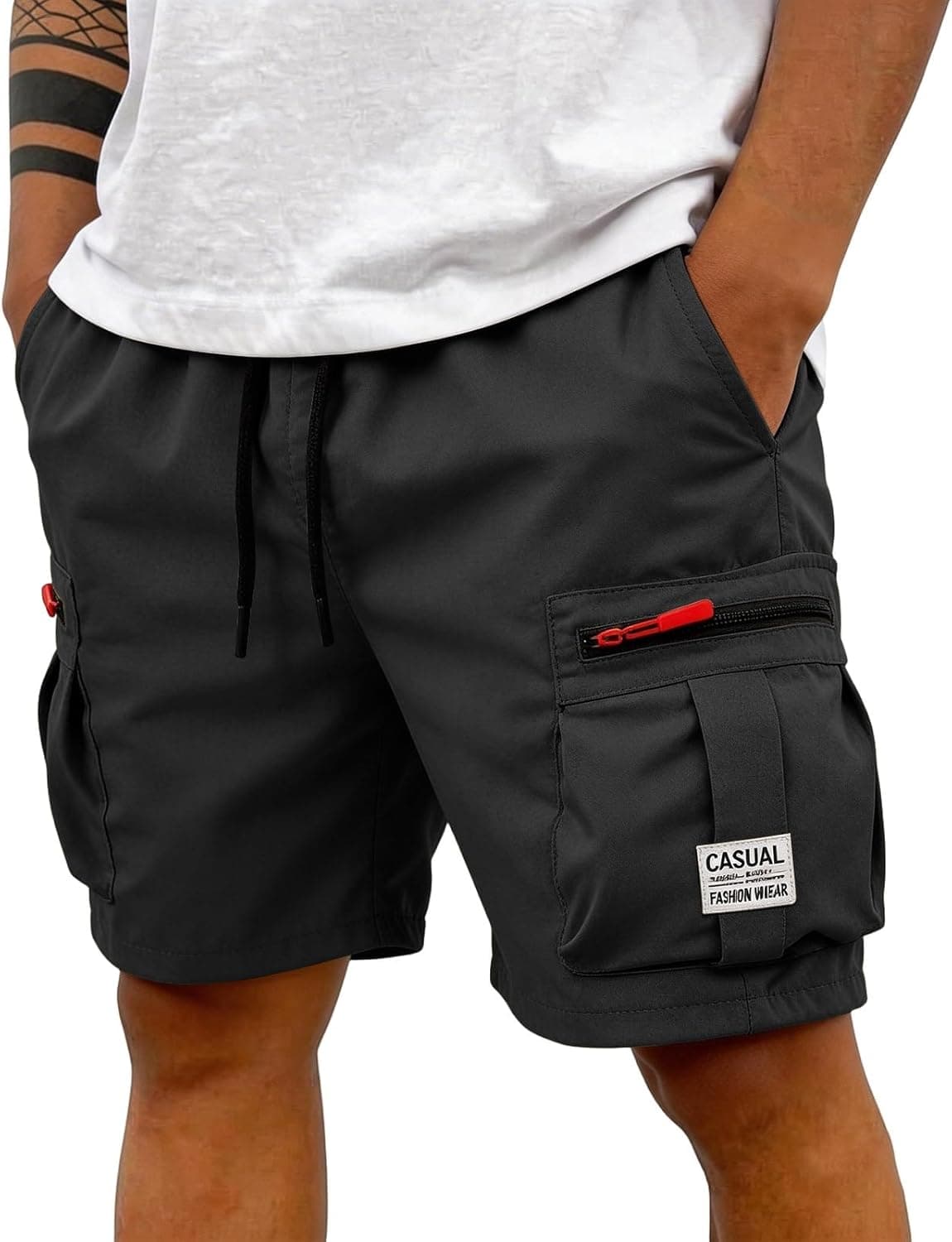 MOKBAY Pantaloncini da Lavoro Uomo Corti Estivi Pantaloncini Lavoro Pantaloni Corti Cargo Uomo Bermuda Cargo Shorts con Tasche