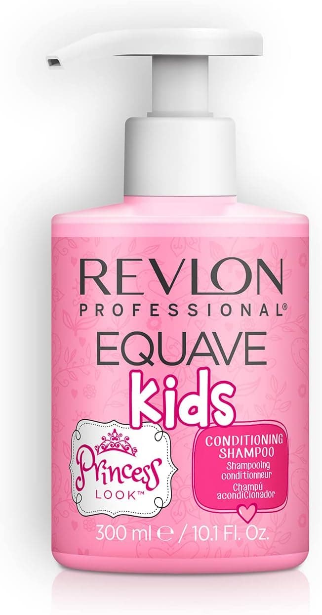REVLON PROFESSIONAL EQUAVE KIDS PRINCESS LOOK CONDITIONING SHAMPOO, Gel Districante, Idratante, Detergente Delicato per Bambine, 300 ml