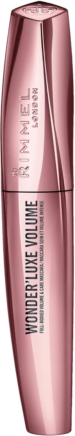 Rimmel London Mascara Volumizzante Wonder'Luxe con Oli Preziosi, Trattamento Rinforzante Ciglia, 11 ml, Nero
