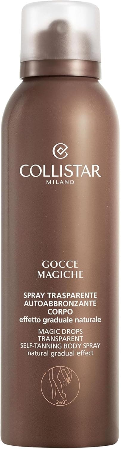 Collistar Gocce Magiche Corpo Gradual, Spray Autoabbronzante 360° Unisex, Texture Leggera, Effetto Seconda Pelle, Assorbimento Rapido, Abbronzatura Naturale, Dorata e Senza Macchie, 150 ml
