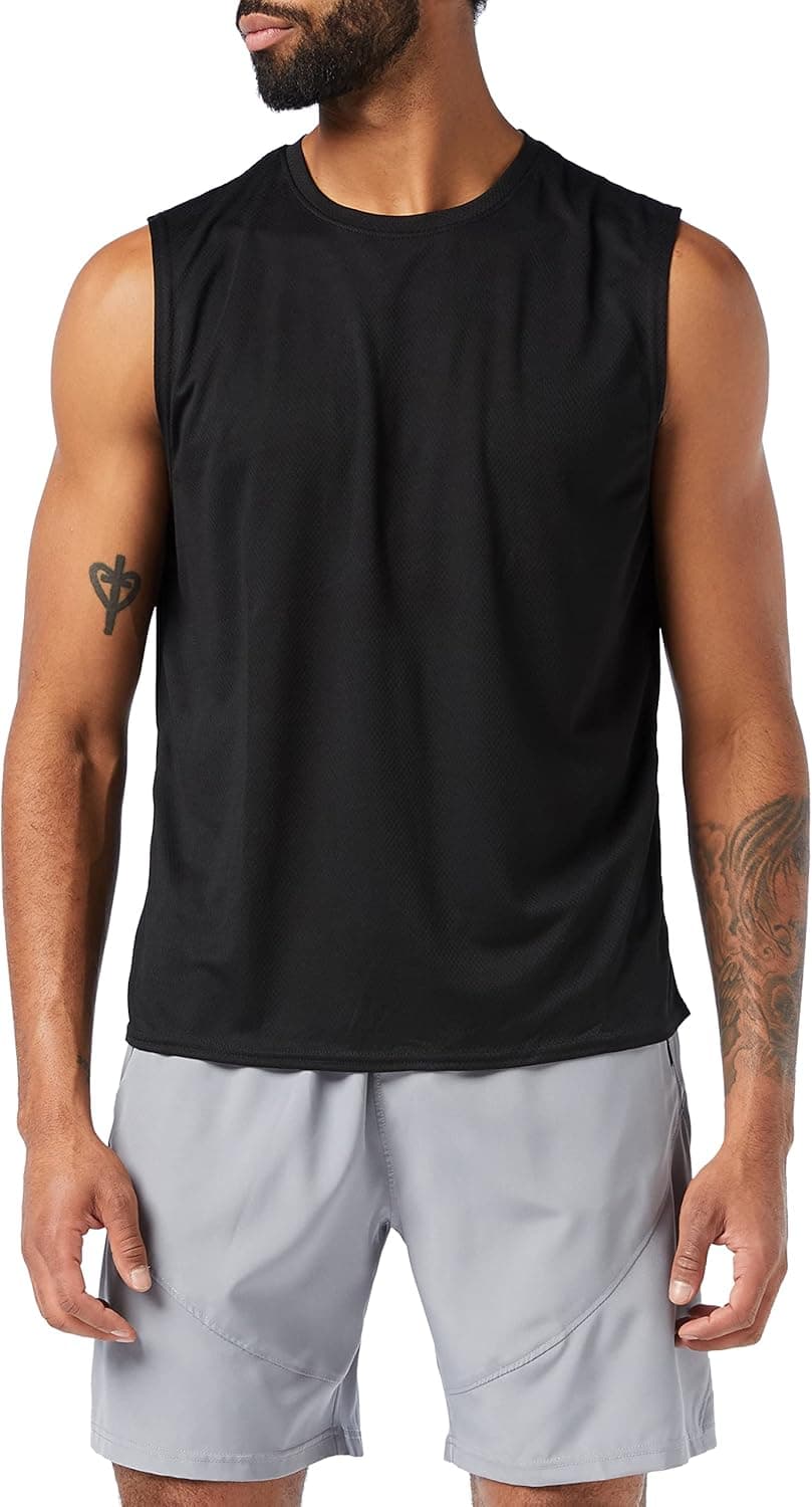 MEETYOO Canotte Uomo,Maglie Senza Maniche Palestra T Shirt Sportiva per Corsa,Fitness e attività all'Aperto