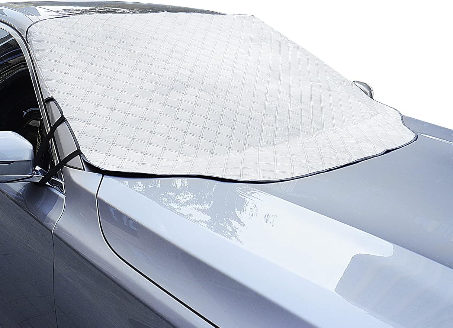 Copertura Parabrezza Auto,Parasole Auto Parabrezza Anteriore 3 magneti Ripiegabile Contro i Raggi UV per Auto, t roc, Jeep renegade, SUV, Furgoni 193 * 126cm Contro Neve Ghiaccio Gelo Polvere Sole