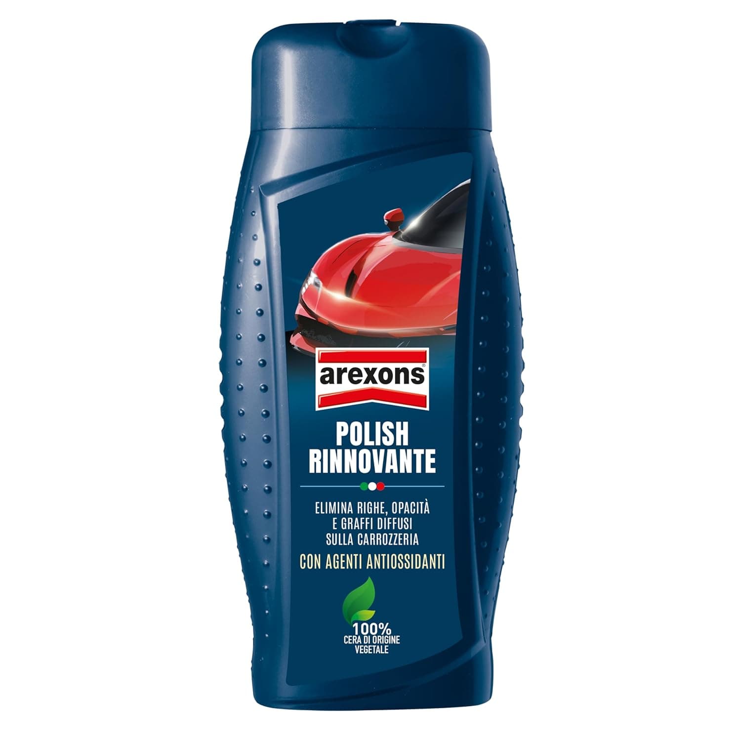 AREXONS POLISH RINNOVANTE 500 ml, rimuovi graffi, opacità e righe della carrozzeria, azione detergente, elimina ossidazione, ridona colore alla vernice, risultato professionale garantito
