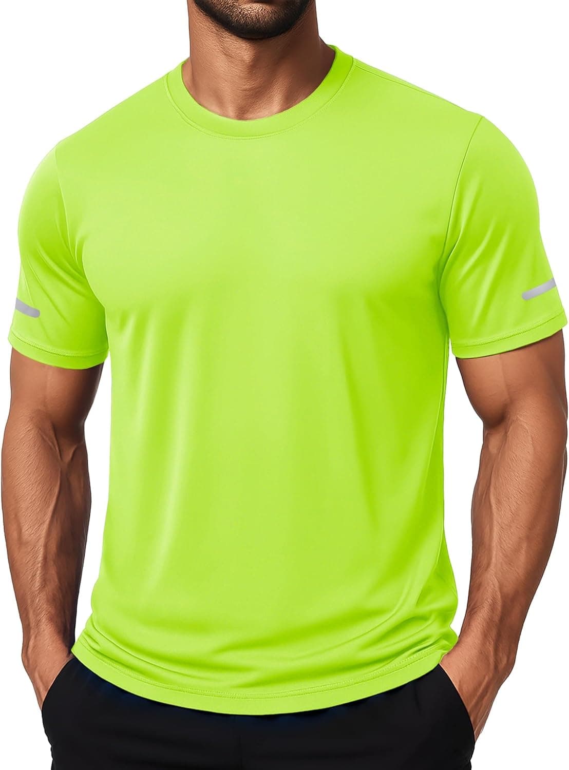 MAGCOMSEN Maglia Palestra Uomo Traspirante Rapida Asciugatura Protezione Solare UPF 50+ Sportiva Running a Manica Corta