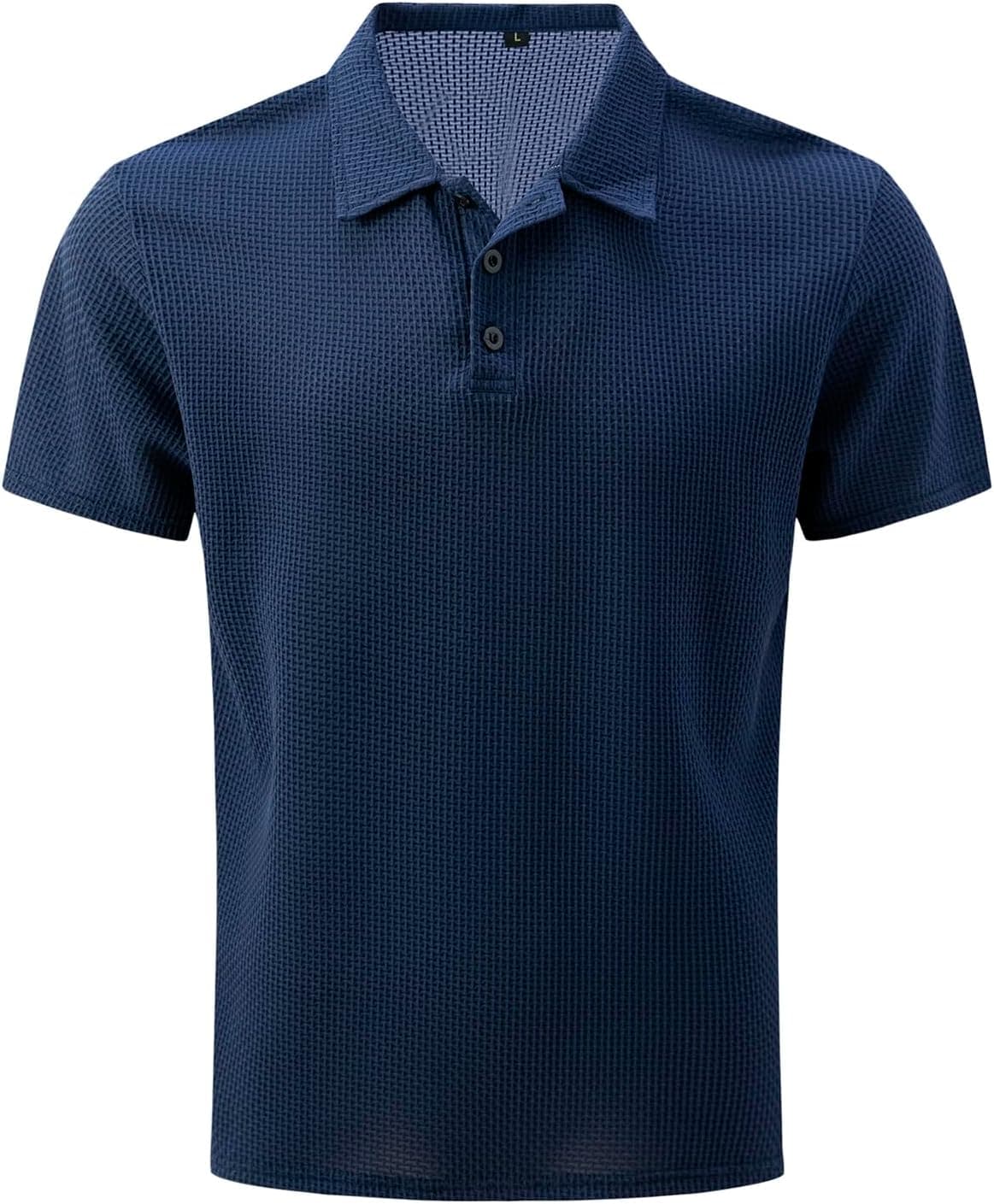 Generico Breeze Polo Uomo Manica Corta Asciugatura Rapida Traspirante Tennis Polo Shirt Camicie Estate per Uomo Button Front T-Shirts Sport Shirt Basic Regular Fit Golf