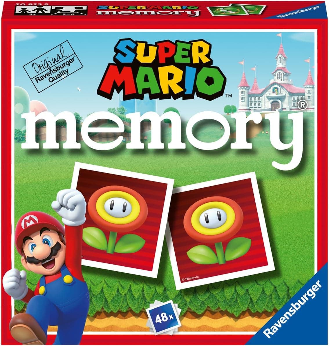 Ravensburger - Super Mario Mini Memory | Gioco Bambino 3 Anni | Memory Gioco per Bambino | 48 Carte Di Supermario | Regalo Bambino 3 Anni o Piu | Mario Bros | 2-6 Giocatori