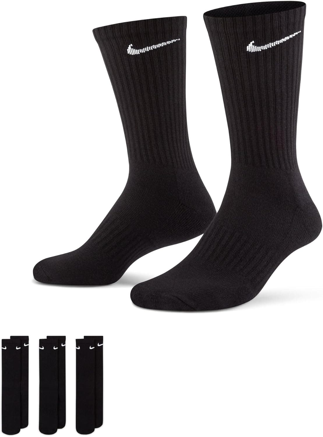Nike Everyday Cush Crew 3pr Calze Calze Uomo (Pacco da 3)