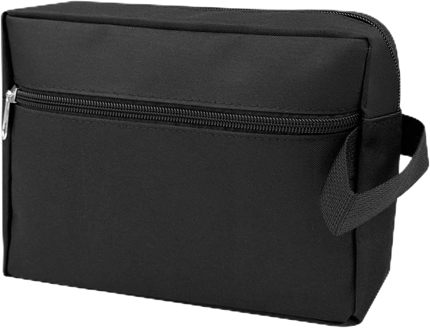 Beauty Case Uomo, Beauty Case Viaggio, Borsa Toilette, Pochette Donna Trucchi, Toilette Trucco Portatile Impermeabile, Makeup Bag con Maniglia, Trousse Trucchi per Barba Igiene, Nero