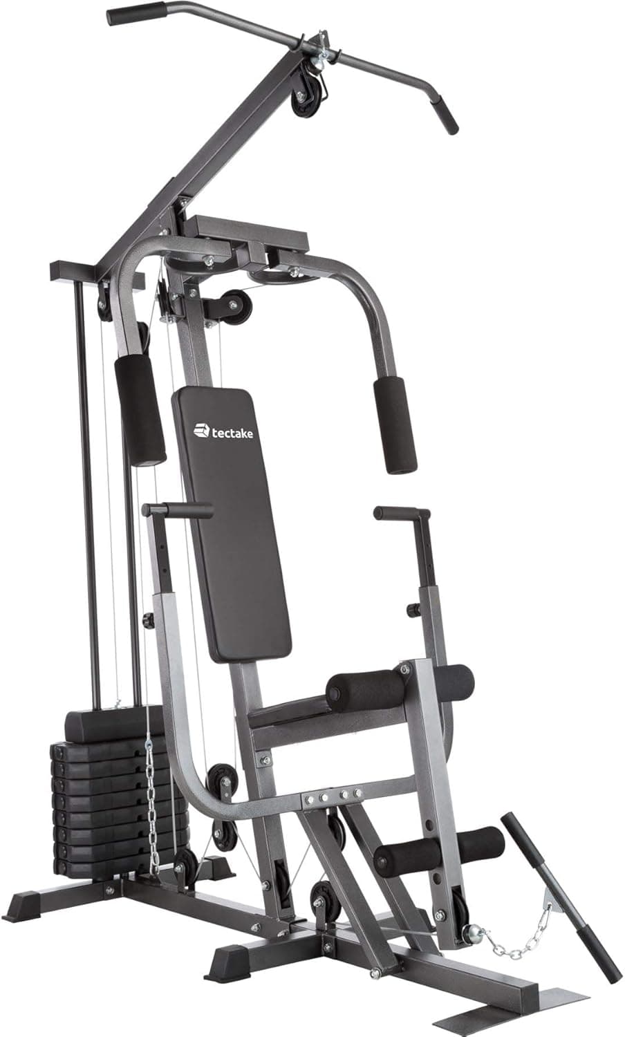tectake 800546 Macchina multistazione | Modulo Butterfly | Estensore per Gambe | Sbarra LAT Machine - Modelli Differenti