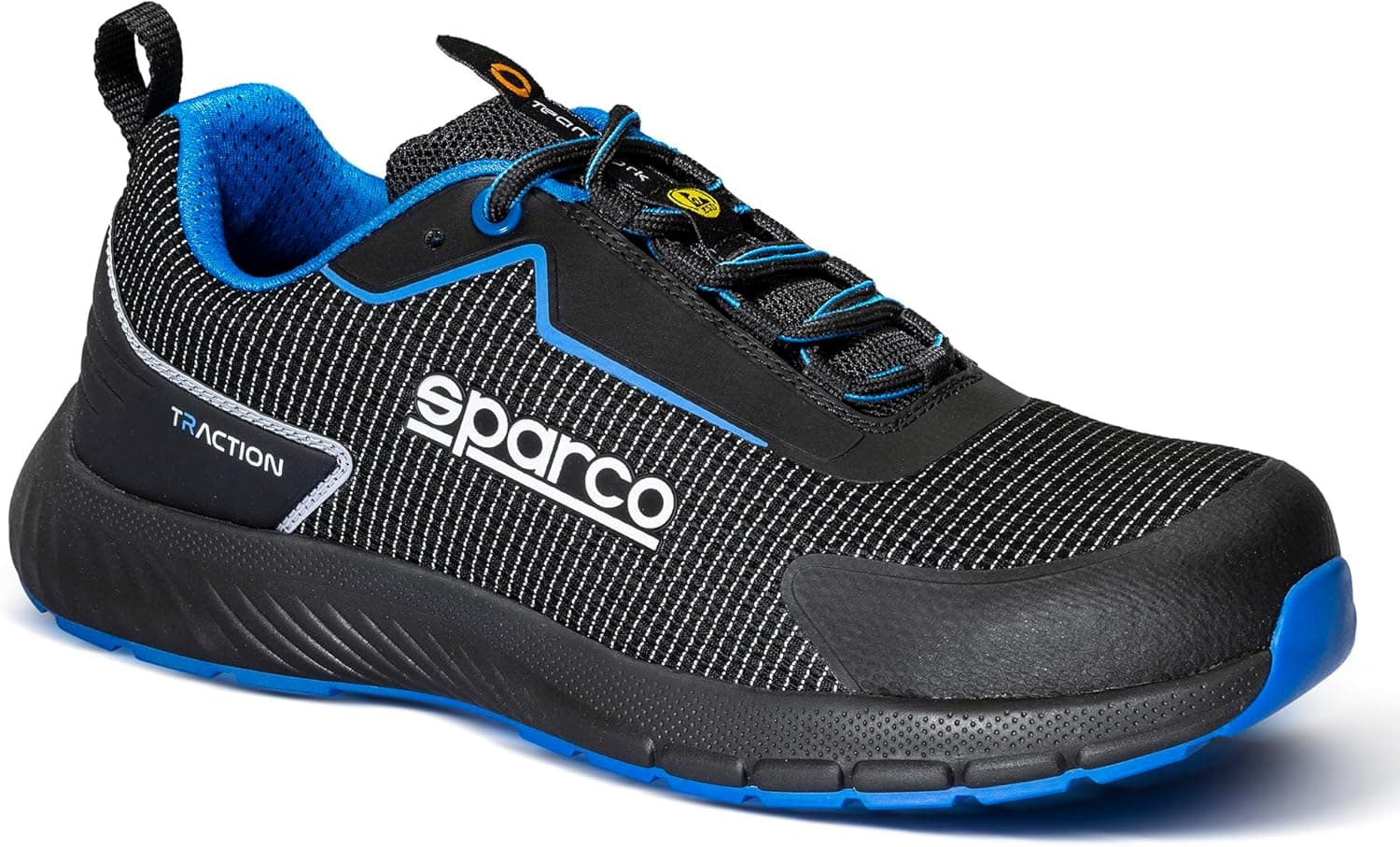 Sparco - Traction - Scarpe Antinfortunistiche Uomo Donna - Scarpe da Lavoro Antiscivolo e Resistenti - Calzature di Sicurezza in Stile Sportivo