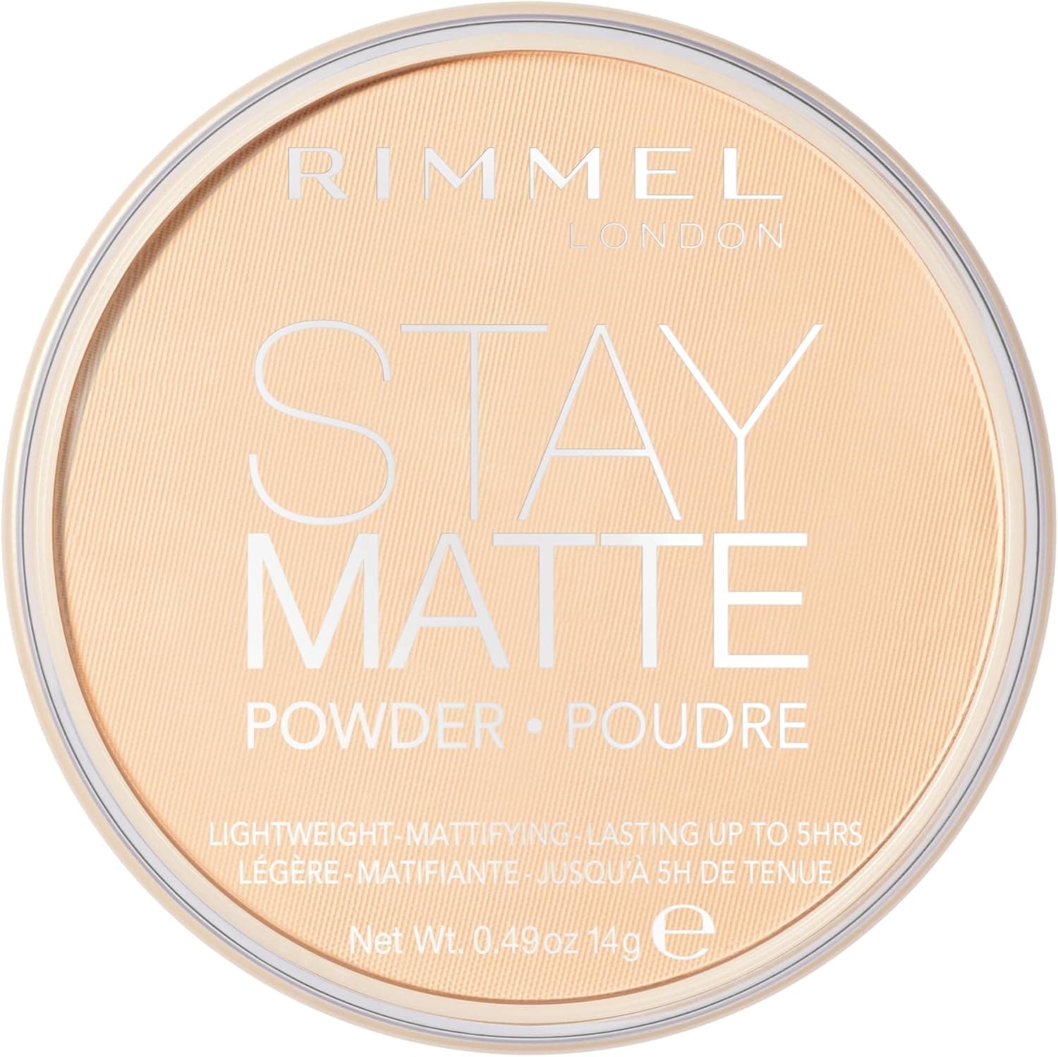 Rimmel London Cipria Compatta Stay Matte - Polvere Opacizzante a Lunga Tenuta per Pelli Grasse e Miste - Trasparente - 14 g