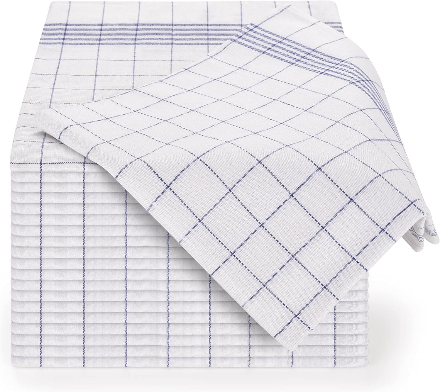Blumtal Set Strofinacci Cucina Cotone - Canovacci Cucina Cotone 100% - Stracci Cucina Elevata Assorbenza - Certificati Oeko-Tex - Asciugamani Cucina - 50x70cm (Blu, 10 Pezzi)